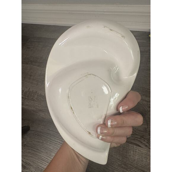 Vintage MCM Ashtray Cosmic Atomic Pink Black White Lot Of 2 1950s Ceramic Kitsch - Picture 9 of 16